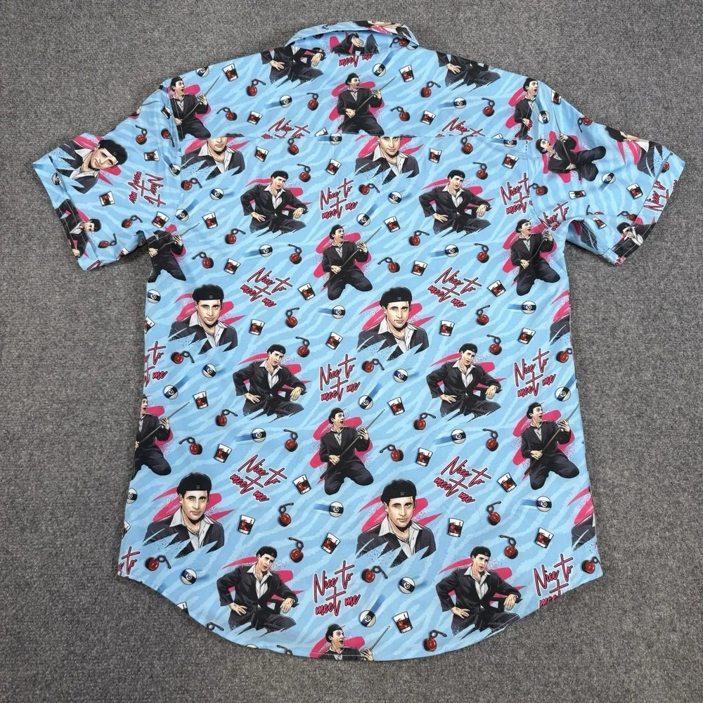 RSVLTS The‎ Office Shirt Mens Large Blue 